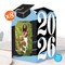 Big Dot of Happiness Light Blue 2026 Graduation Photo Holder Centerpieces, 4x6 Picture Display Box, Table Decoration for Powder Blue Grad Decor, 8 Ct